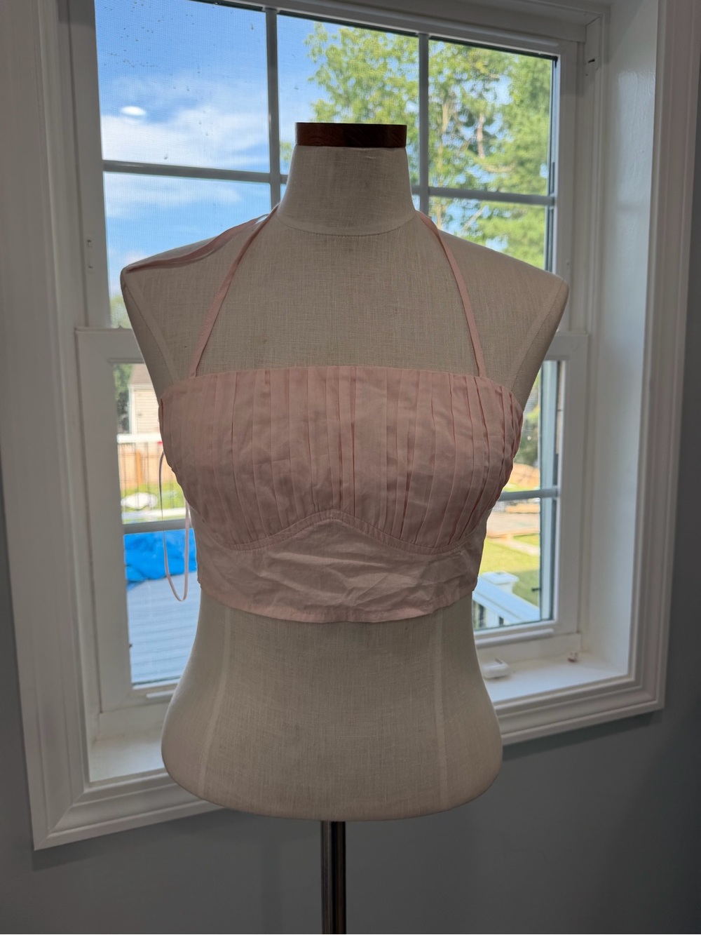 PacSun Light Pink Halter Crop Top